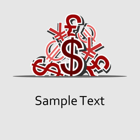 the illustration dedicated to the currencies.のイラスト素材