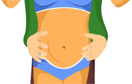 the illustration dedicated to the pregnancy and love.のイラスト素材