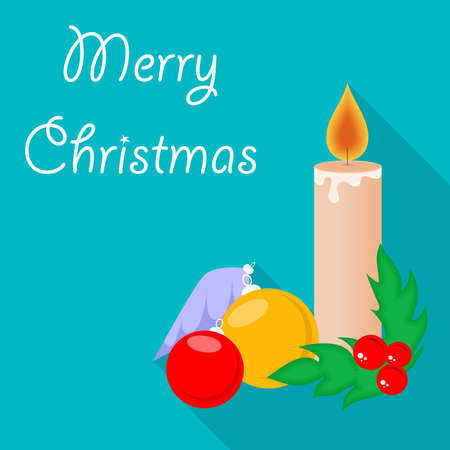 bright and beautiful illustration on the theme of Christmas and New Year.のイラスト素材