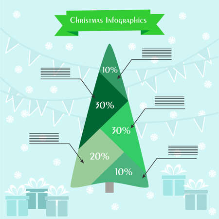 bright and beautiful illustration on the theme of Christmas and New Year.のイラスト素材
