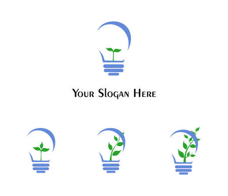 illustration - set of logos - dedicated to the sprout and idea.のイラスト素材
