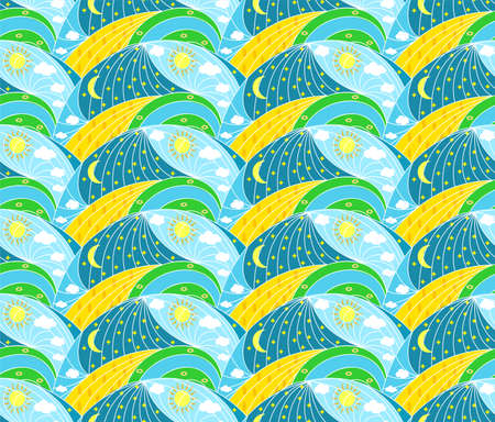 the illustration - background on the theme of the  nature and the our world.