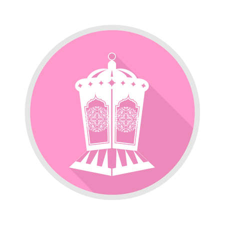 illustration in oriental style with a beautiful lamp.のイラスト素材