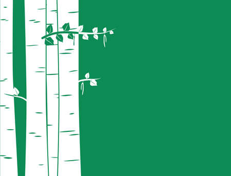 Illustration - background - with trees on the theme of nature.のイラスト素材