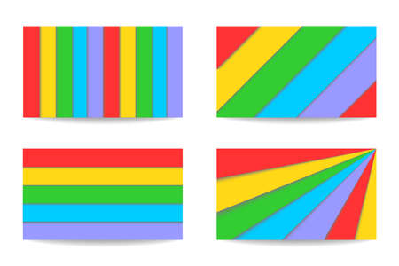 the set of beautiful, bright and colorful backgrounds.のイラスト素材