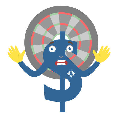 Illustration in the style of a flat design on the theme of economy.のイラスト素材