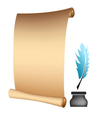 the illustration - template - on the theme of poetry.のイラスト素材