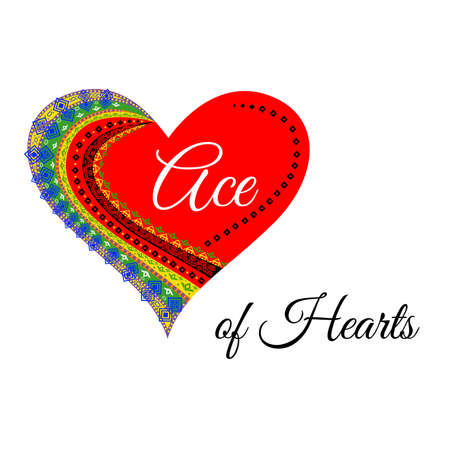 Illustration with the icon with hearts.のイラスト素材