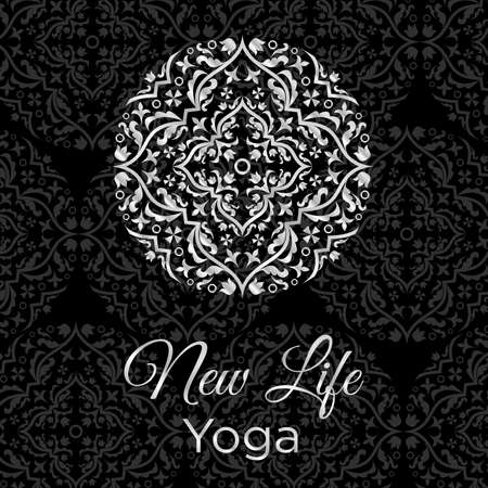 New Life Yoga symbol  design templateのイラスト素材