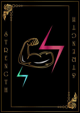 the illustration - card for tarot - The Strength Card.のイラスト素材