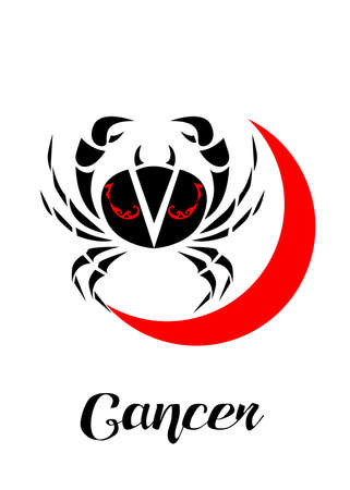 The illustration - zodiac sign in the black color.のイラスト素材