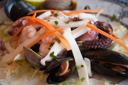 seafood saladの写真素材