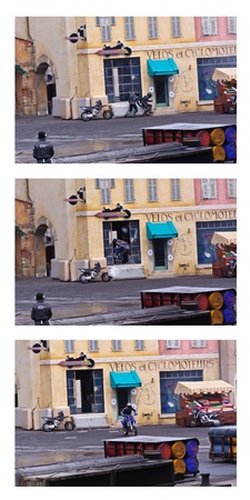 Paris - Disney Studios, 08, 13, 2010 - Moteurs Action Stunt Show Spectacularのeditorial素材
