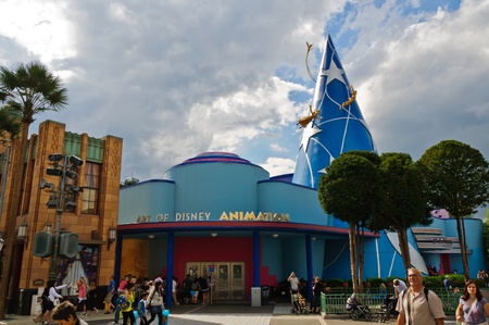 Walt Disney Studios Paris, August, 13, 2010 -Art of Disney Animationのeditorial素材