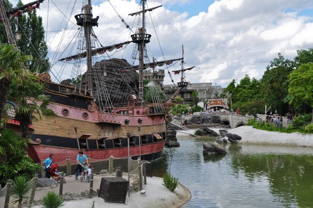 Disneyland Paris, August, 14, 2010 - Pirates of the Caribbeanのeditorial素材