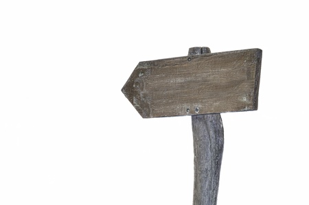 isolated and clean wooden arrow signの写真素材