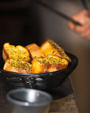 Garlic bread.
