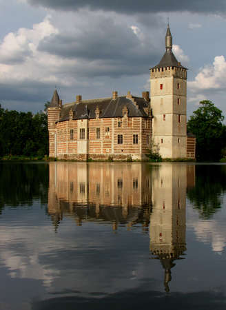 Water castle of Horst, Belgium                         のeditorial素材