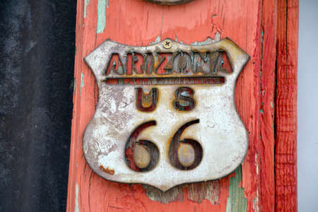 Old route 66 signの写真素材