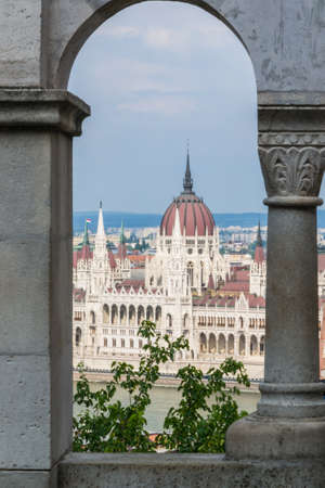 Budapest Parliament view from Fisherman's Bastionの写真素材
