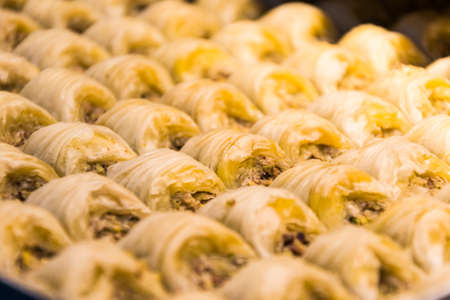 Turkish Sweets, image taken in Istanbul, Turkeyの写真素材