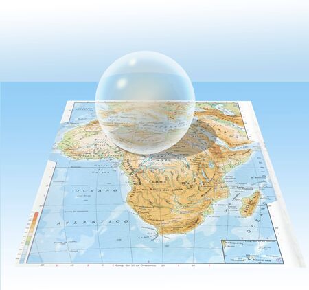 transparent sphereの写真素材