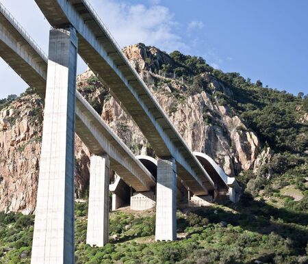 highway bridges along the highway Palermo Messina