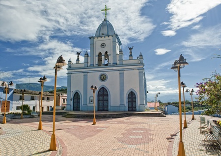 Beautiful church in the region of the sierra in Ecuador