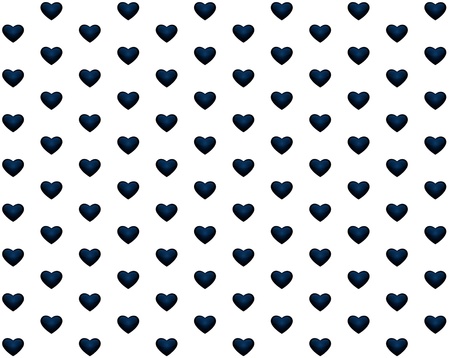 a white background with blue glass heartsの写真素材