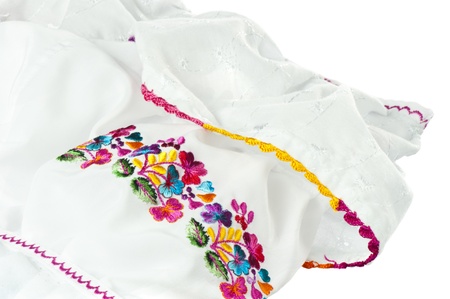 Traditional clothing of indigenous women in Ecuador