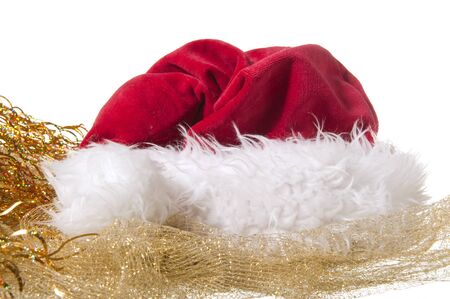 A christmas gift on a white backgroundの写真素材