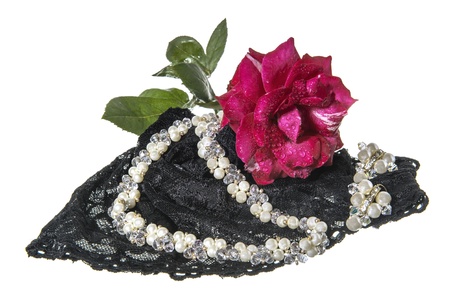 Rose, necklace and underwear for Valentineの写真素材