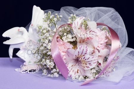 wedding favors for wedding and first communionの写真素材