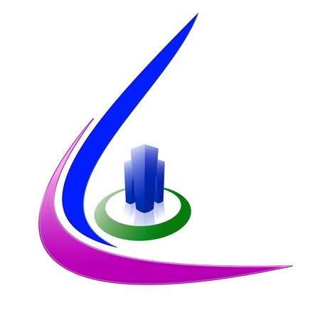  company logo design on a white backgroundの写真素材