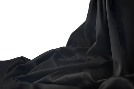 decorative background with two colors of fabricsの写真素材