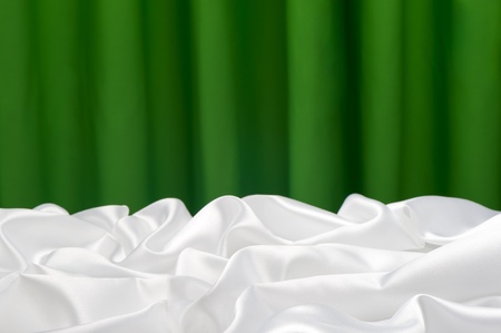 decorative background with two colors of fabricsの写真素材