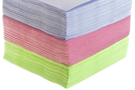 a paper napkins on the white backround 