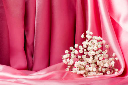 a elegant background with a colorful fabricの写真素材