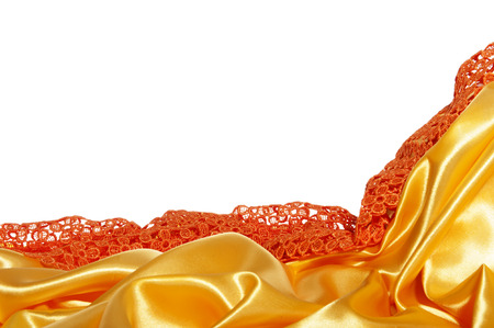 a elegant background with a colorful fabricの写真素材