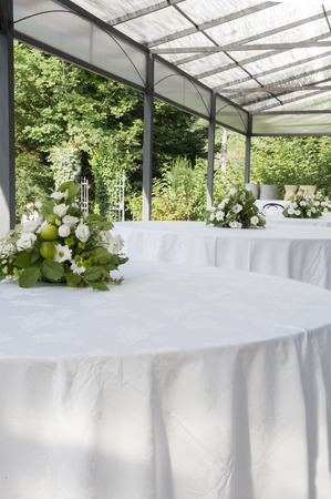 a wedding table の写真素材