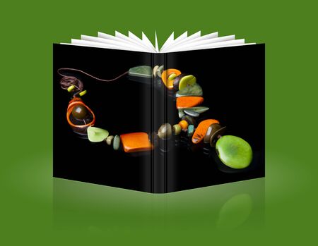 book of handcrafted jewelry handmade in Ecuador with taguaの写真素材