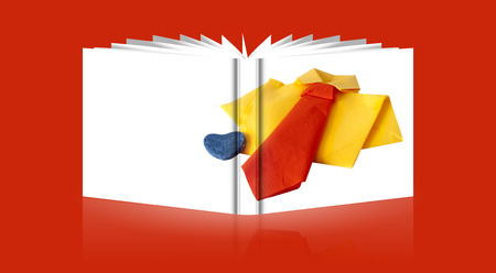 book of a handmade card for a  Father's Dayの写真素材