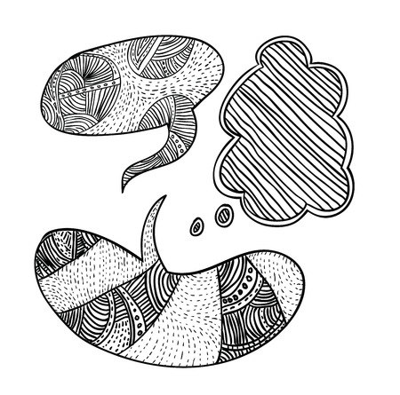 speech bubbles illustration.のイラスト素材