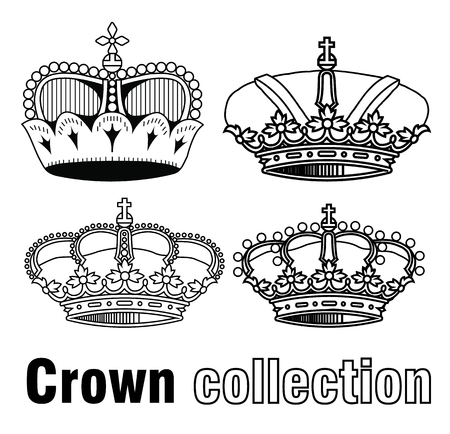crown setのイラスト素材
