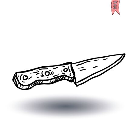 Knife. vector illustrationのイラスト素材