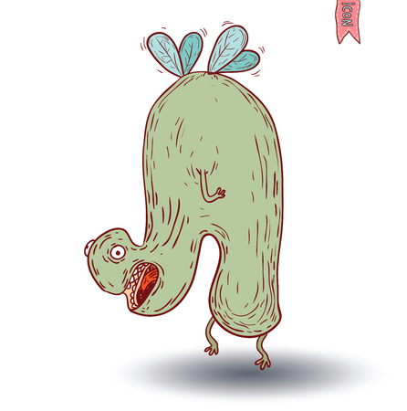 cartoon monster. vector illustrationのイラスト素材