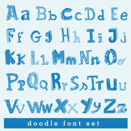 Alphabet font Vectorのイラスト素材