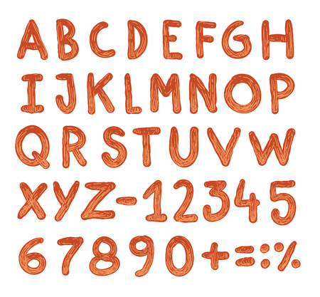 Alphabet font Vectorのイラスト素材