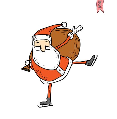 Santa Claus. vector illustration.のイラスト素材