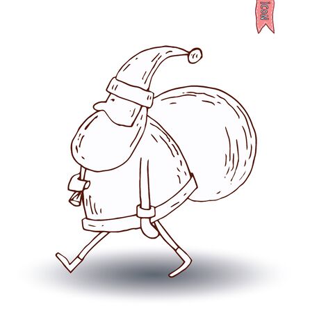 Santa Claus. vector illustration.のイラスト素材